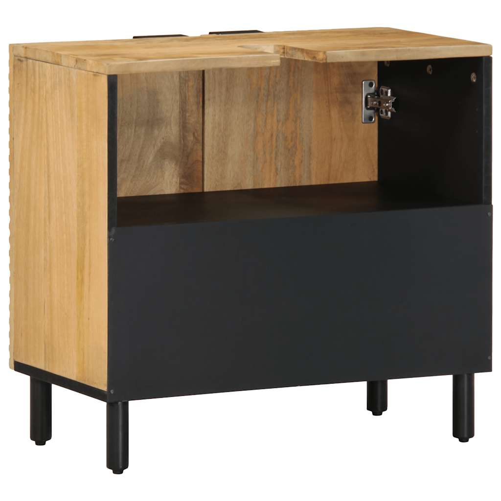 vidaXL Bathroom Sink Cabinet Brown 62x33x58 cm Solid Wood Mango