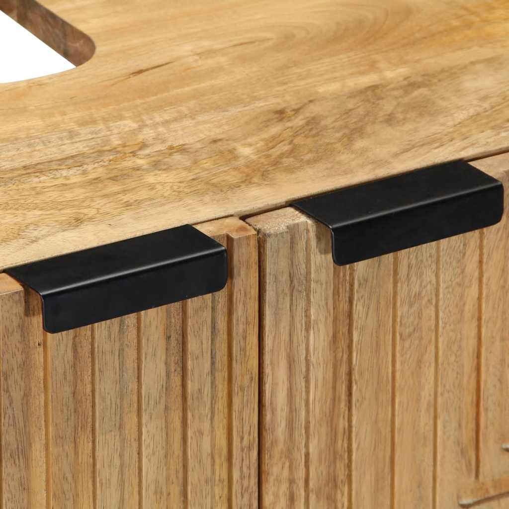 vidaXL Bathroom Sink Cabinet Brown 62x33x58 cm Solid Wood Mango