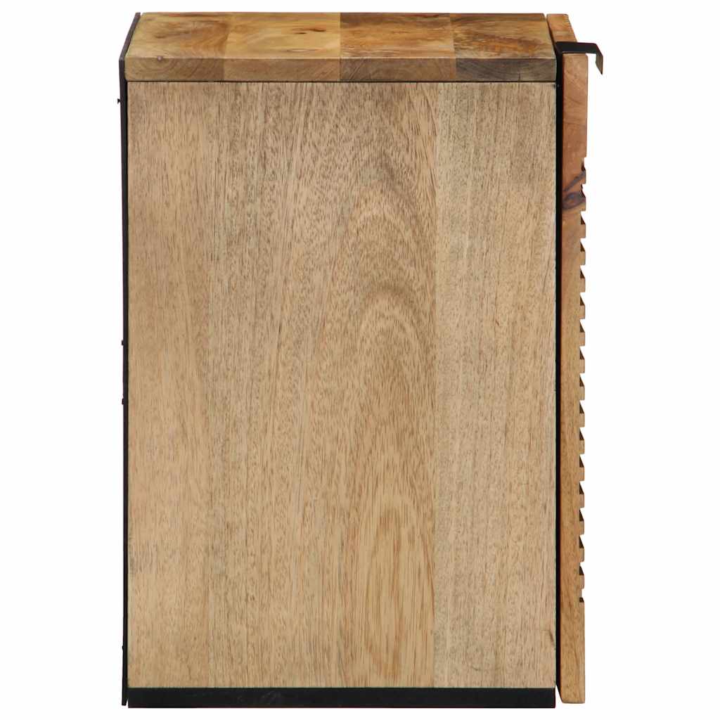 vidaXL Bathroom Hanging Cabinet Brown 38x33.5x48 cm Solid Wood Mango