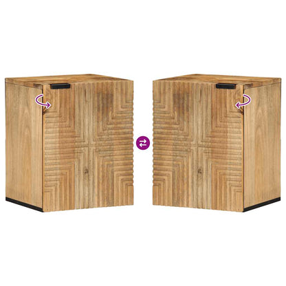 vidaXL Bathroom Hanging Cabinet Brown 38x33.5x48 cm Solid Wood Mango