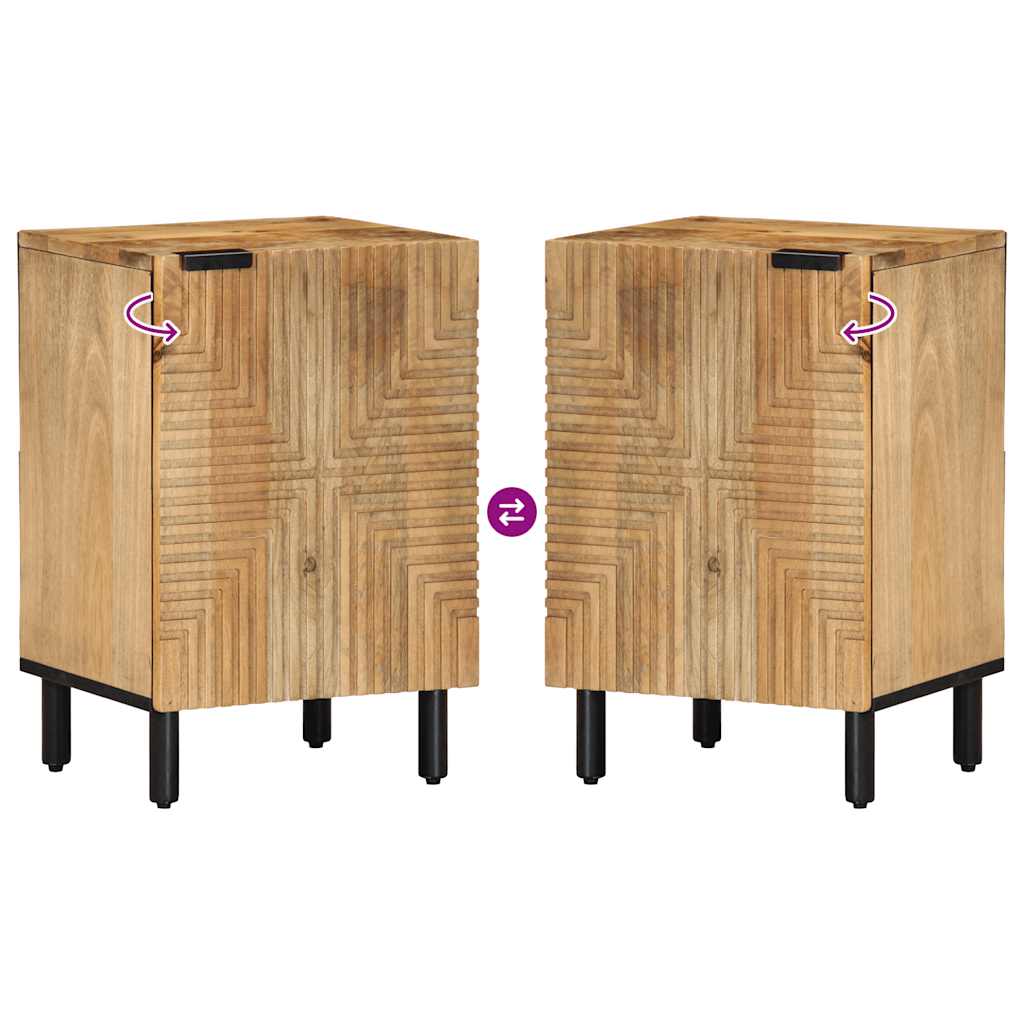 vidaXL Bathroom Cabinet Brown 38x33.5x58 cm Solid Wood Mango