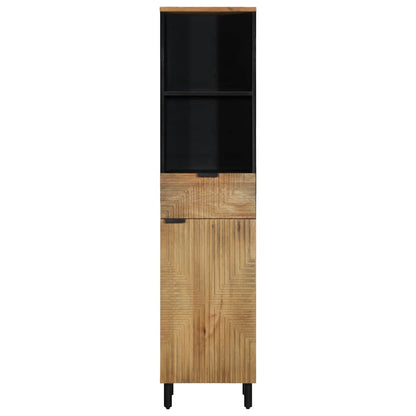 vidaXL Bathroom Cabinet Brown 38x33x160 cm Solid Wood Mango