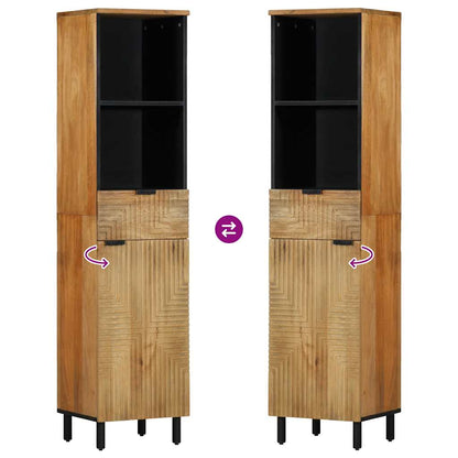 vidaXL Bathroom Cabinet Brown 38x33x160 cm Solid Wood Mango