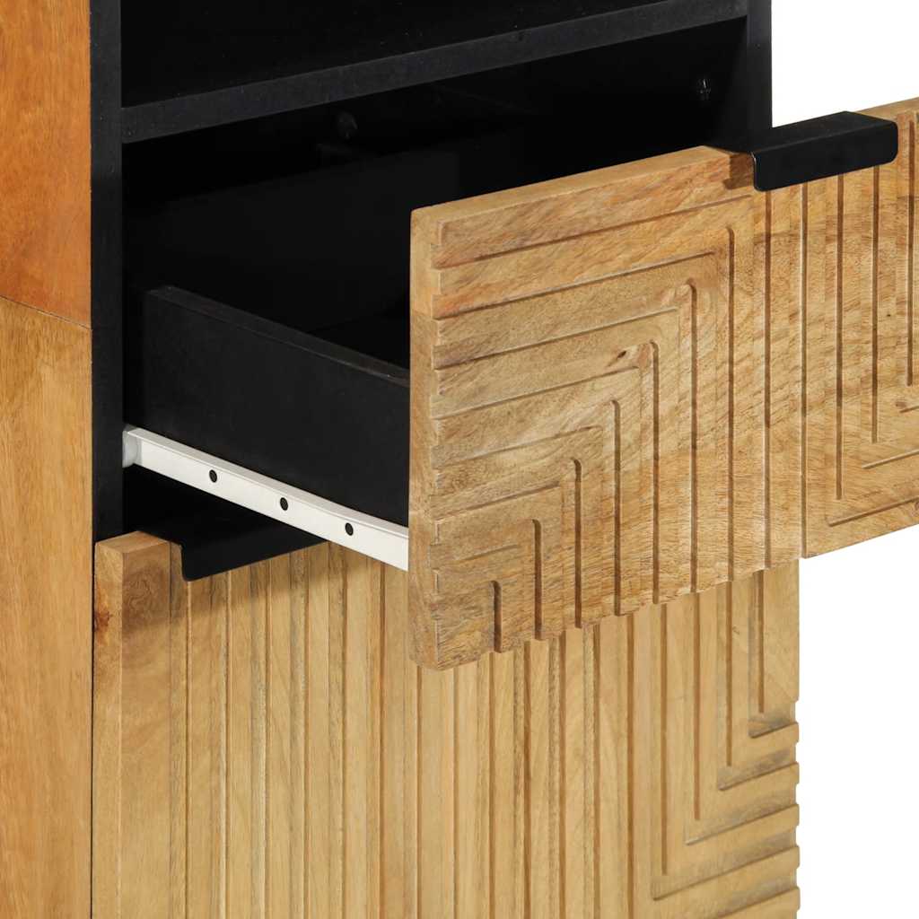 vidaXL Bathroom Cabinet Brown 38x33x160 cm Solid Wood Mango