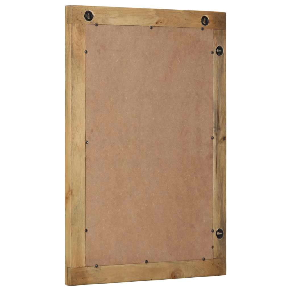 vidaXL Bathroom Mirror Brown 50x70x2.5 cm Solid Wood Mango