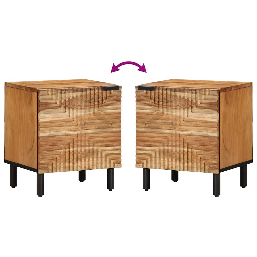 vidaXL Bedside Cabinet 40x33x46 cm Solid Wood Acacia