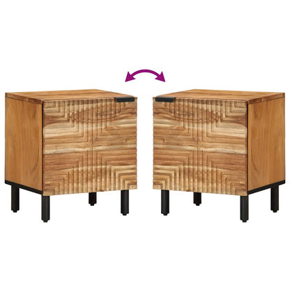 vidaXL Bedside Cabinet 40x33x46 cm Solid Wood Acacia