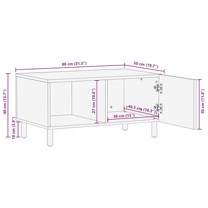 vidaXL Coffee Table 80x50x40 cm Solid Wood Acacia