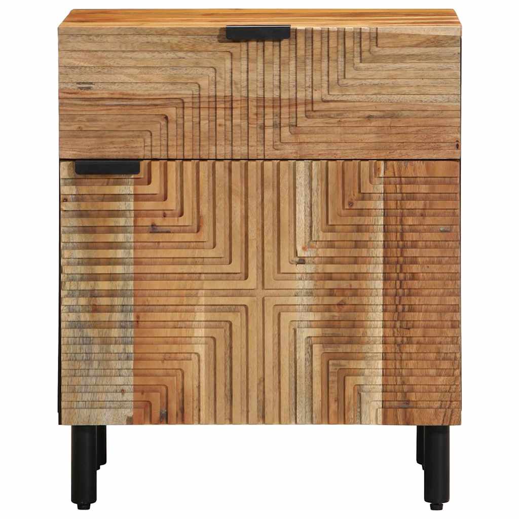 vidaXL Bed Cabinet Brown 50 x 33 x 60 cm Solid Acacia Wood