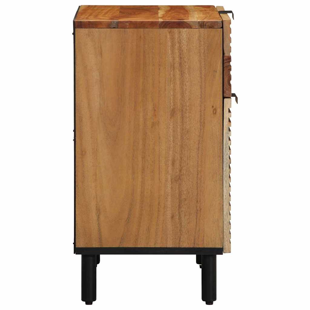 vidaXL Bed Cabinet Brown 50 x 33 x 60 cm Solid Acacia Wood