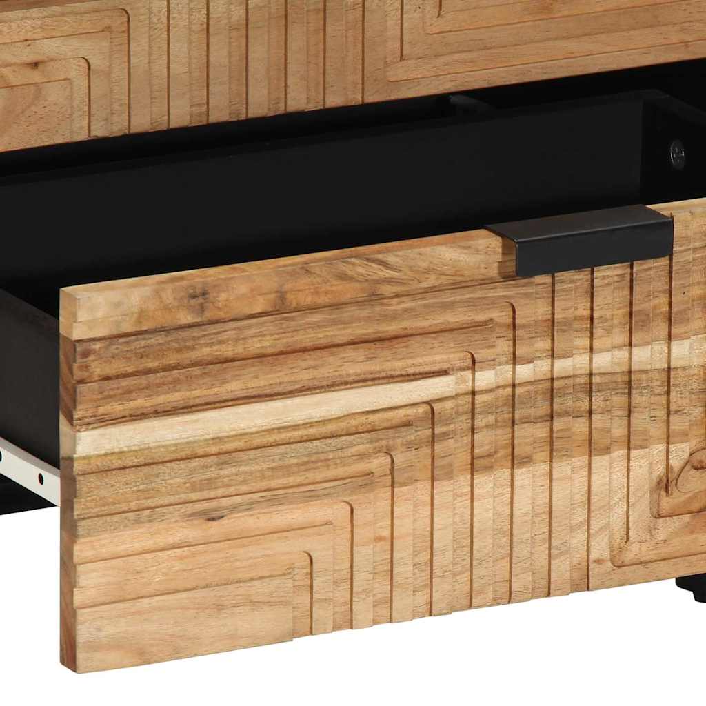 vidaXL Bed Cabinet Brown 50 x 33 x 62 cm Solid Acacia Wood