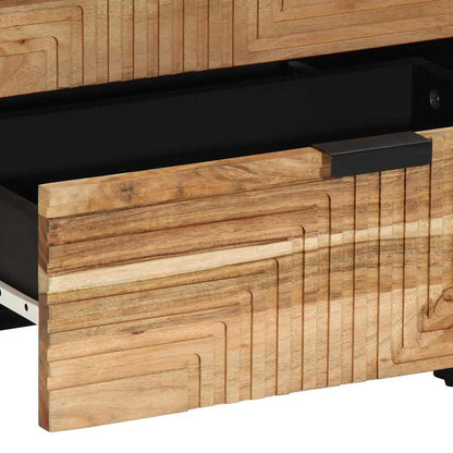 vidaXL Bed Cabinet Brown 50 x 33 x 62 cm Solid Acacia Wood