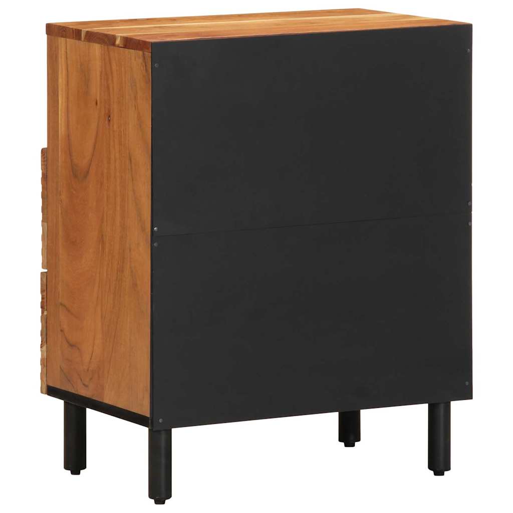 vidaXL Bed Cabinet Brown 50 x 33 x 62 cm Solid Acacia Wood