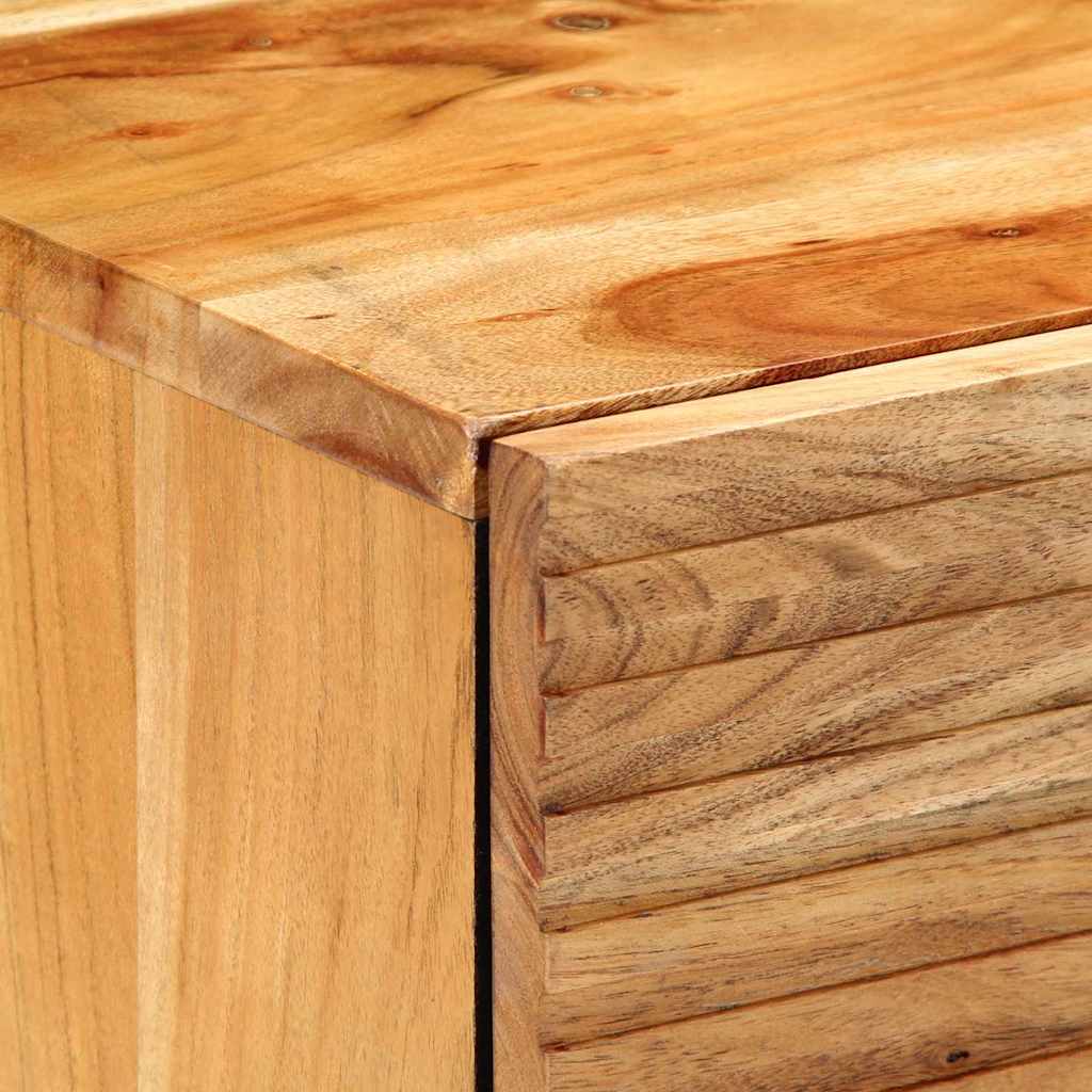 vidaXL Bed Cabinet Brown 50 x 33 x 60 cm Solid Acacia Wood