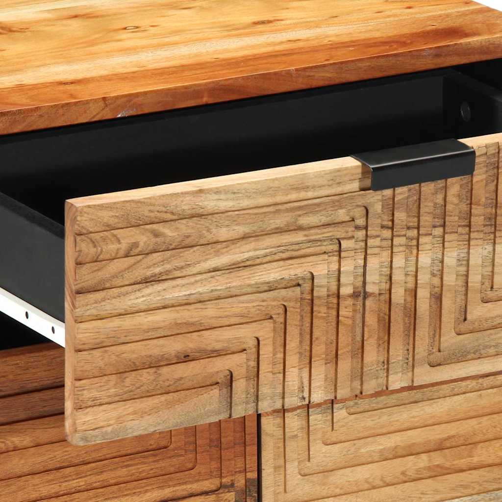 vidaXL Bed Cabinet Brown 50 x 33 x 60 cm Solid Acacia Wood