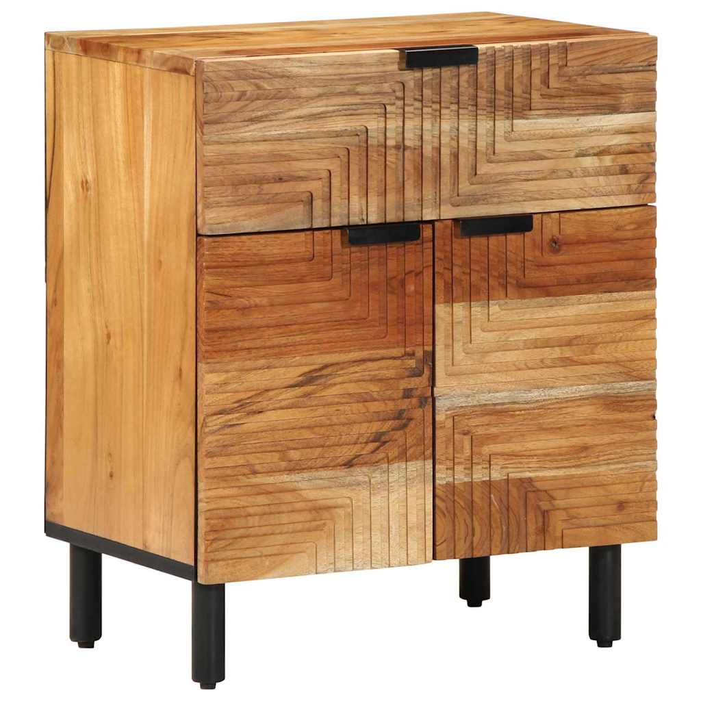 vidaXL Bed Cabinet Brown 50 x 33 x 60 cm Solid Acacia Wood