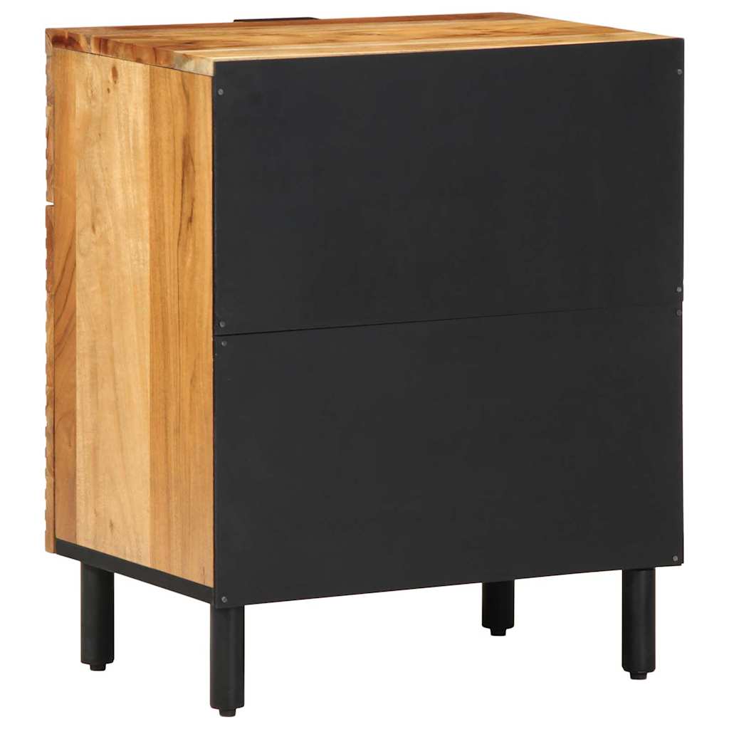 vidaXL Bed Cabinet Brown 50 x 33 x 60 cm Solid Acacia Wood