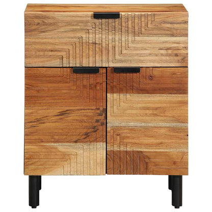 vidaXL Bed Cabinet Brown 50 x 33 x 60 cm Solid Acacia Wood