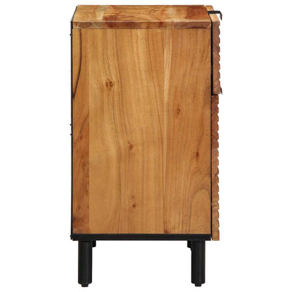 vidaXL Bed Cabinet Brown 50 x 33 x 60 cm Solid Acacia Wood