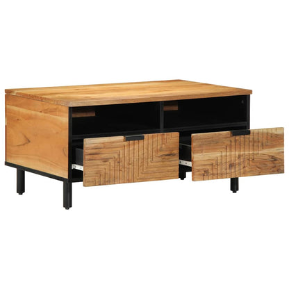 vidaXL Coffee Table Brown 80 x 54 x 40 cm Solid Acacia Wood