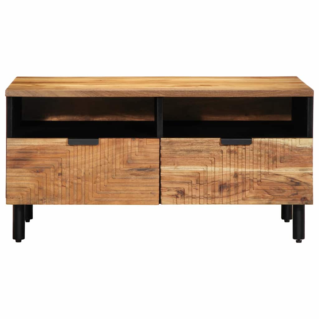 vidaXL Coffee Table Brown 80 x 54 x 40 cm Solid Acacia Wood
