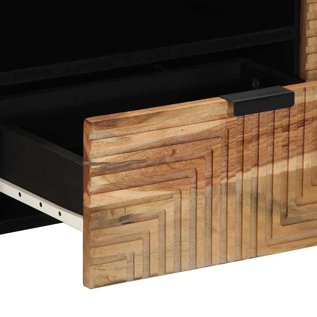 vidaXL TV Cabinet with Drawer Brown 105 x 33 x 46 cm Solid Mango Wood