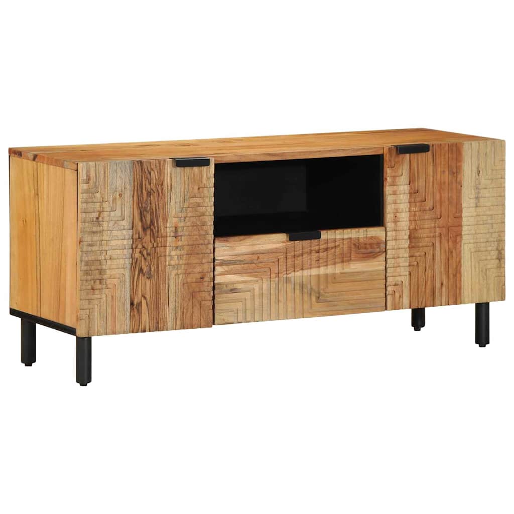 vidaXL TV Cabinet with Drawer Brown 105 x 33 x 46 cm Solid Mango Wood