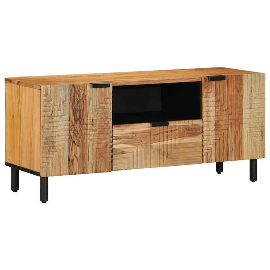 vidaXL TV Cabinet with Drawer Brown 105 x 33 x 46 cm Solid Mango Wood
