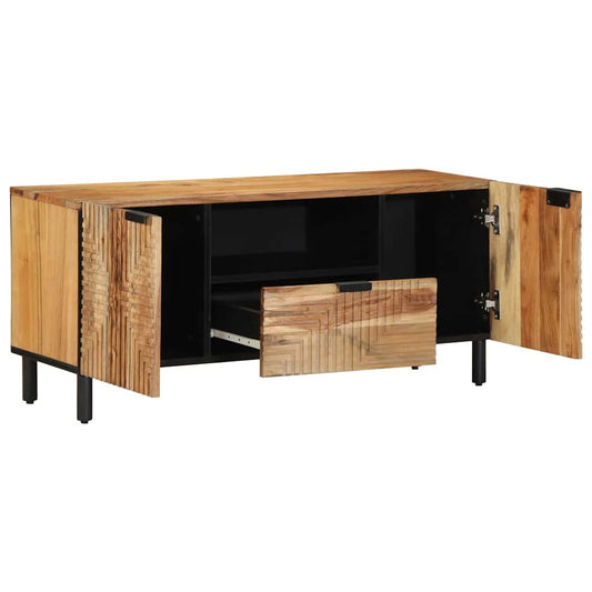 vidaXL TV Cabinet with Drawer Brown 105 x 33 x 46 cm Solid Mango Wood