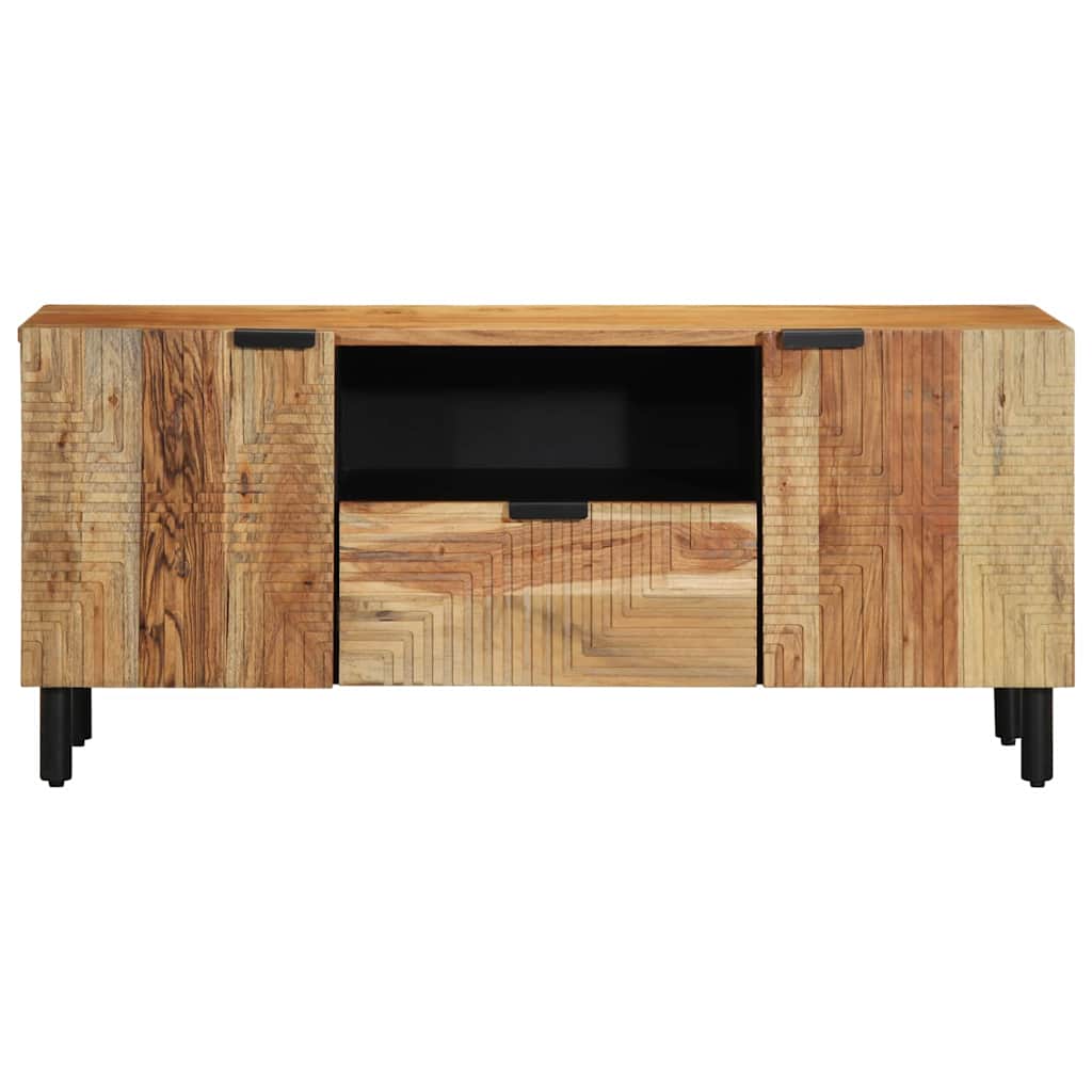 vidaXL TV Cabinet with Drawer Brown 105 x 33 x 46 cm Solid Mango Wood