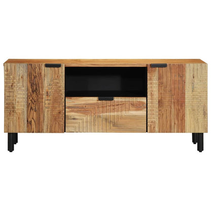 vidaXL TV Cabinet with Drawer Brown 105 x 33 x 46 cm Solid Mango Wood