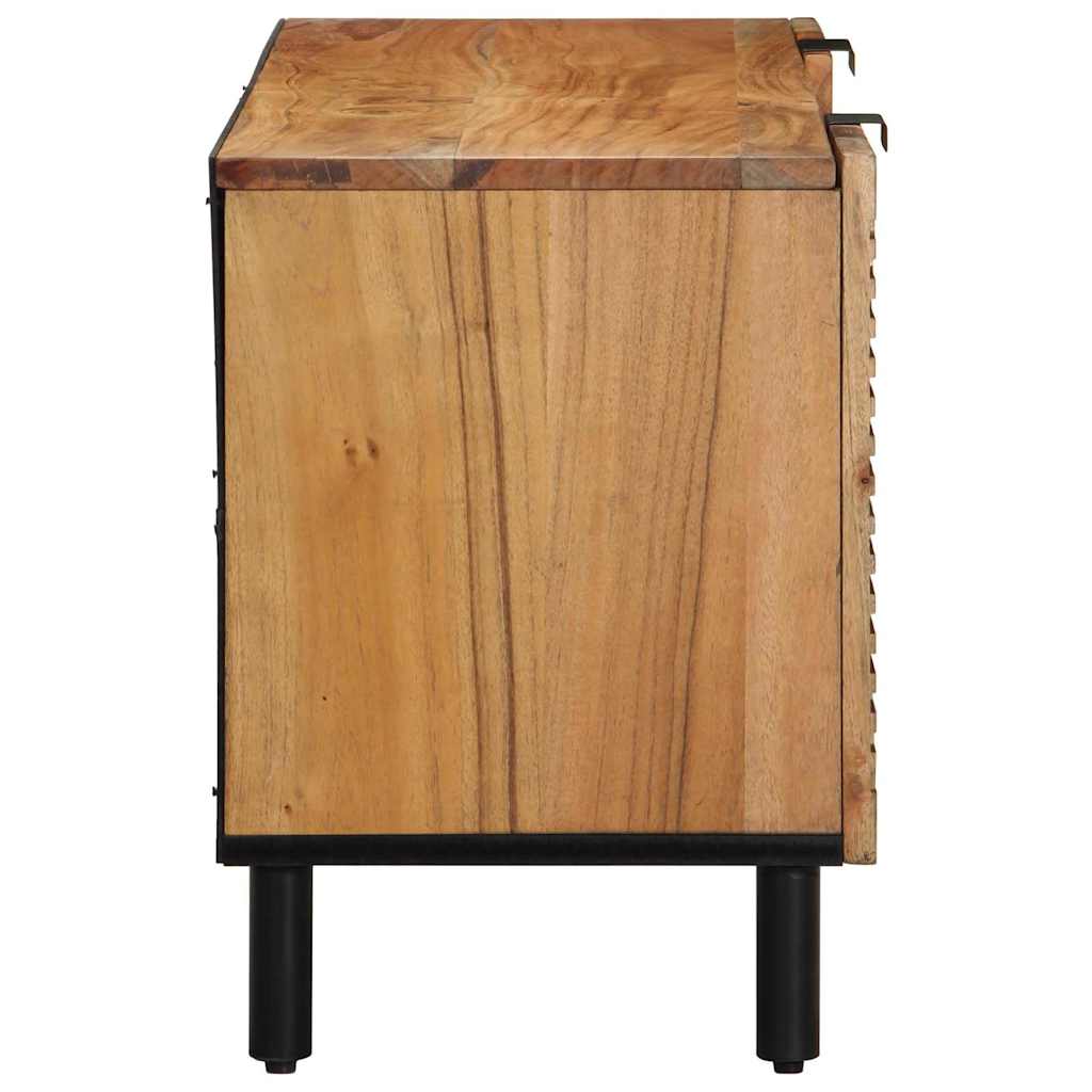 vidaXL TV Cabinet with Drawer Brown 105 x 33 x 46 cm Solid Mango Wood