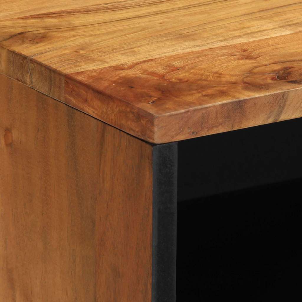 vidaXL TV Cabinet with Shelf Brown 80 x 33 x 46 cm Solid Mango Wood