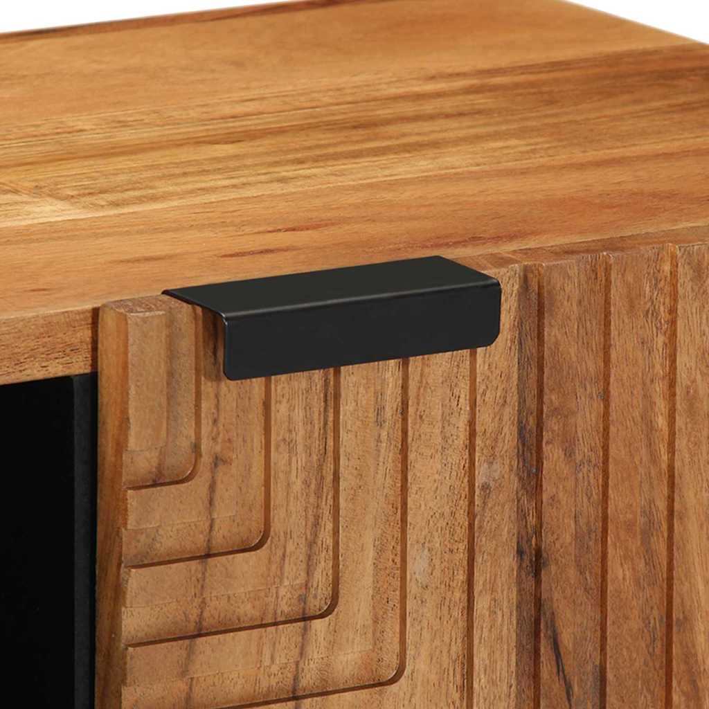 vidaXL TV Cabinet with Shelf Brown 80 x 33 x 46 cm Solid Mango Wood