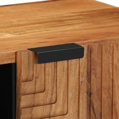 vidaXL TV Cabinet with Shelf Brown 80 x 33 x 46 cm Solid Mango Wood