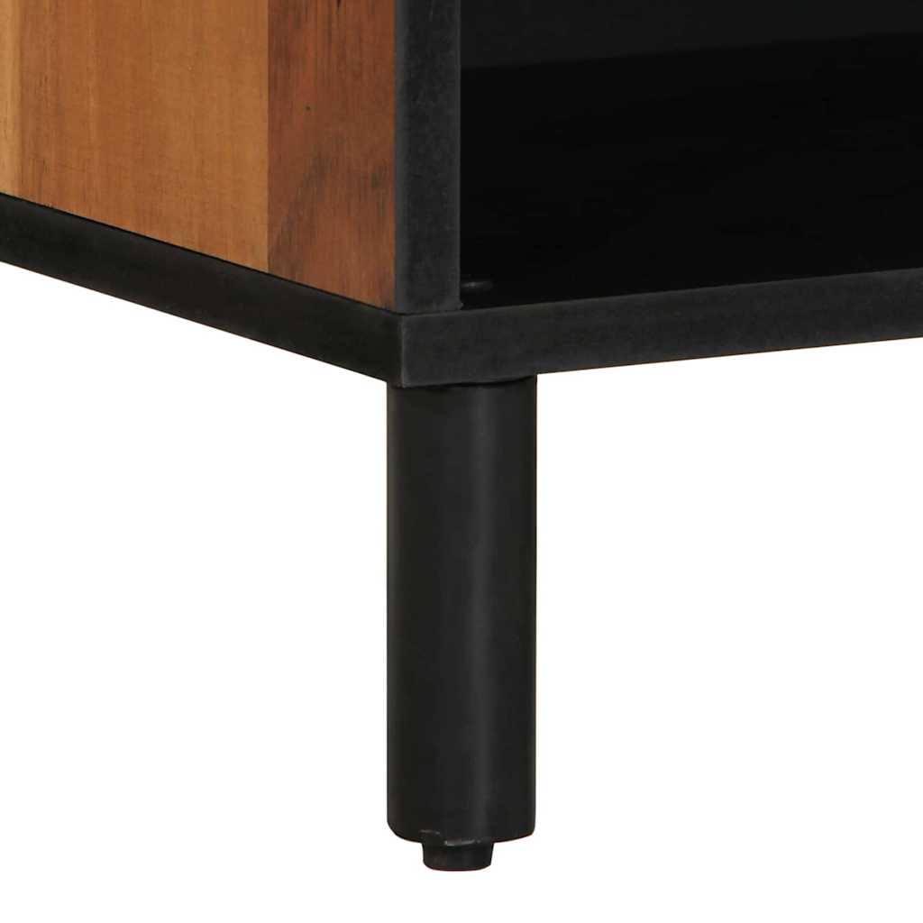 vidaXL TV Cabinet with Shelf Brown 80 x 33 x 46 cm Solid Mango Wood