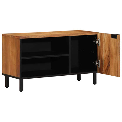 vidaXL TV Cabinet with Shelf Brown 80 x 33 x 46 cm Solid Mango Wood