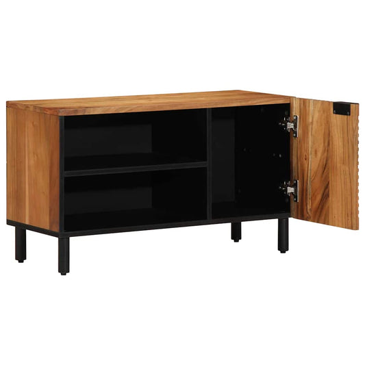 vidaXL TV Cabinet with Shelf Brown 80 x 33 x 46 cm Solid Mango Wood