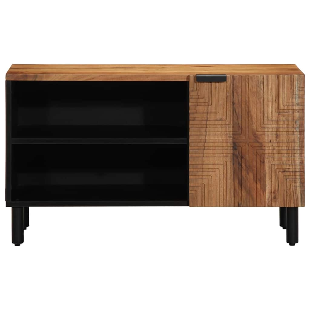 vidaXL TV Cabinet with Shelf Brown 80 x 33 x 46 cm Solid Mango Wood