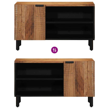 vidaXL TV Cabinet with Shelf Brown 80 x 33 x 46 cm Solid Mango Wood