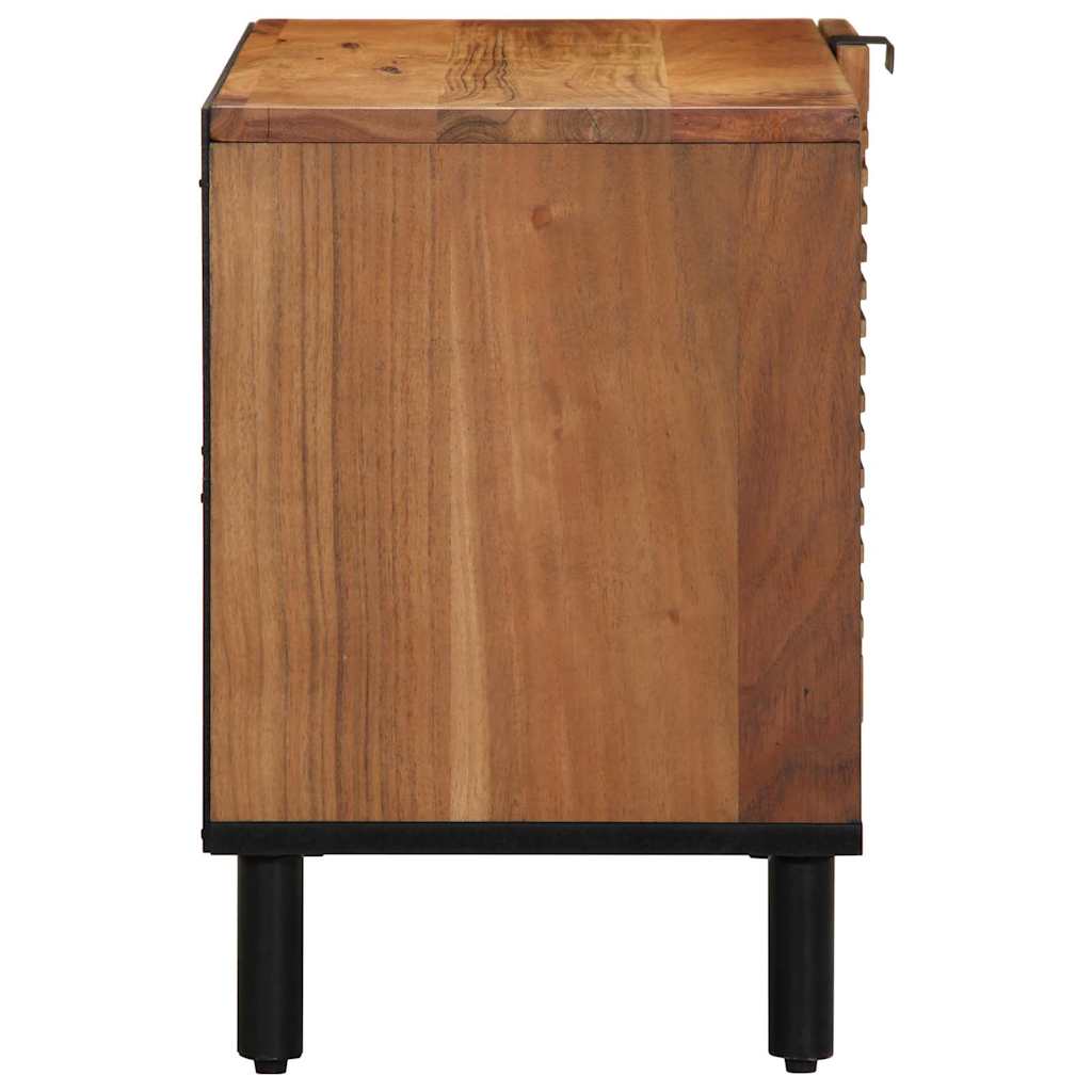 vidaXL TV Cabinet with Shelf Brown 80 x 33 x 46 cm Solid Mango Wood