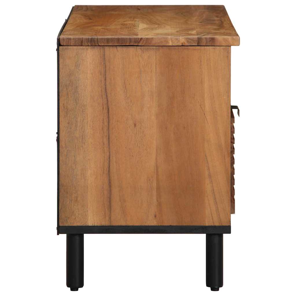 vidaXL TV Cabinet with Drawer Brown 100 x 33 x 46 cm Solid Mango Wood