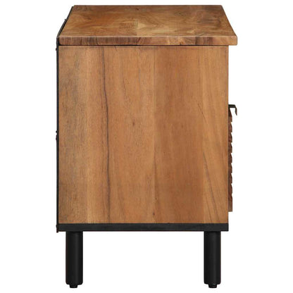 vidaXL TV Cabinet with Drawer Brown 100 x 33 x 46 cm Solid Mango Wood