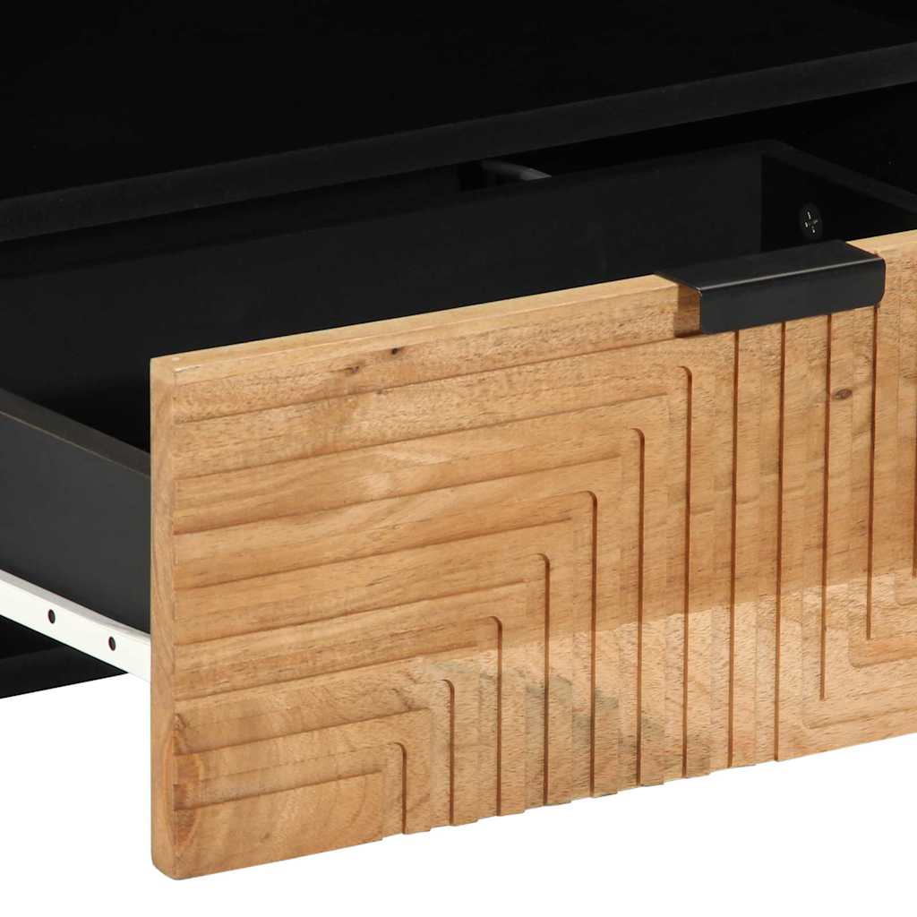 vidaXL TV Cabinet with Drawer Brown 80 x 33 x 46 cm Solid Mango Wood
