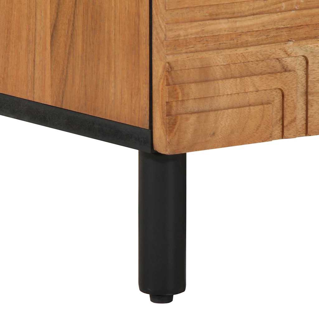 vidaXL TV Cabinet with Drawer Brown 80 x 33 x 46 cm Solid Mango Wood