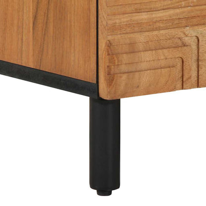 vidaXL TV Cabinet with Drawer Brown 80 x 33 x 46 cm Solid Mango Wood