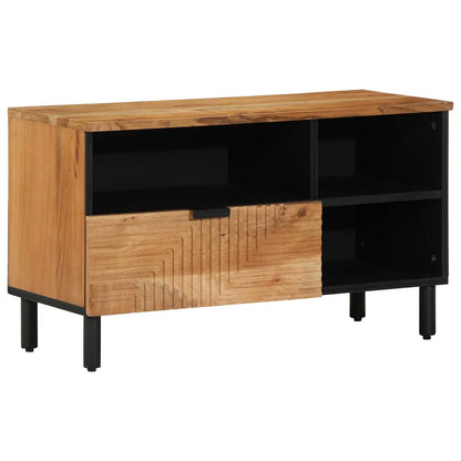 vidaXL TV Cabinet with Drawer Brown 80 x 33 x 46 cm Solid Mango Wood