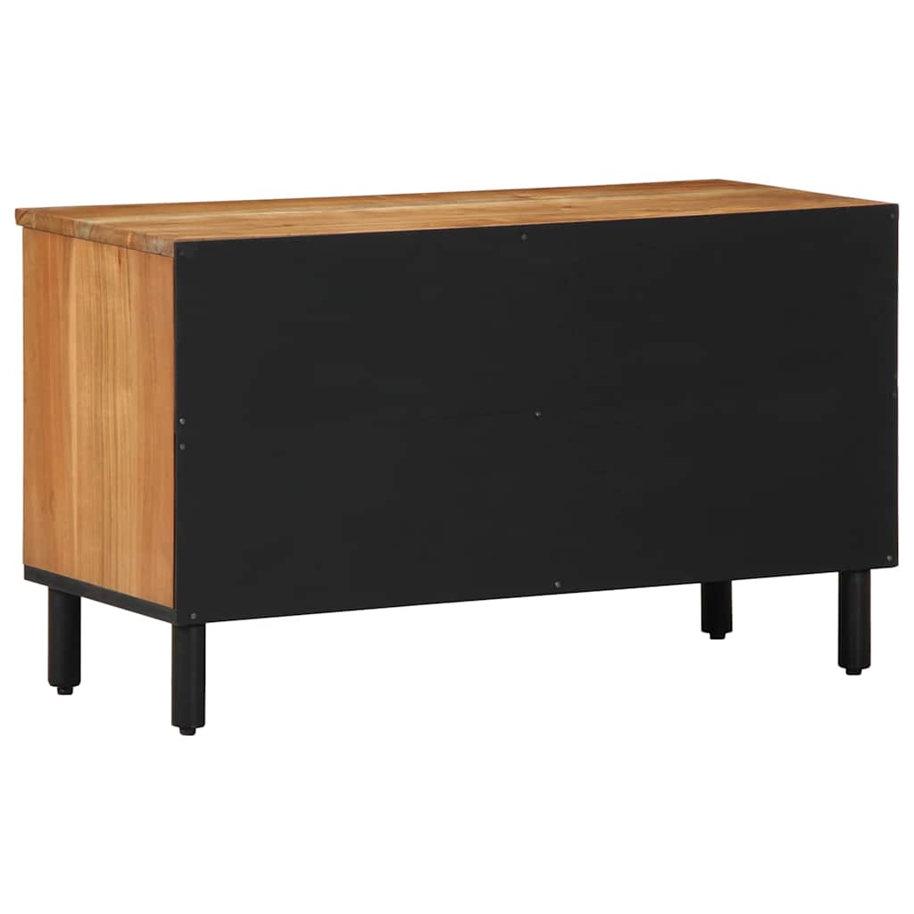 vidaXL TV Cabinet with Drawer Brown 80 x 33 x 46 cm Solid Mango Wood