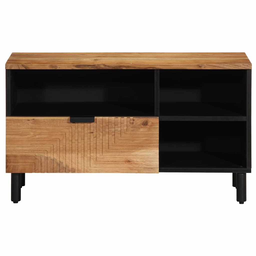 vidaXL TV Cabinet with Drawer Brown 80 x 33 x 46 cm Solid Mango Wood