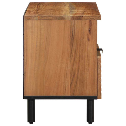 vidaXL TV Cabinet with Drawer Brown 80 x 33 x 46 cm Solid Mango Wood
